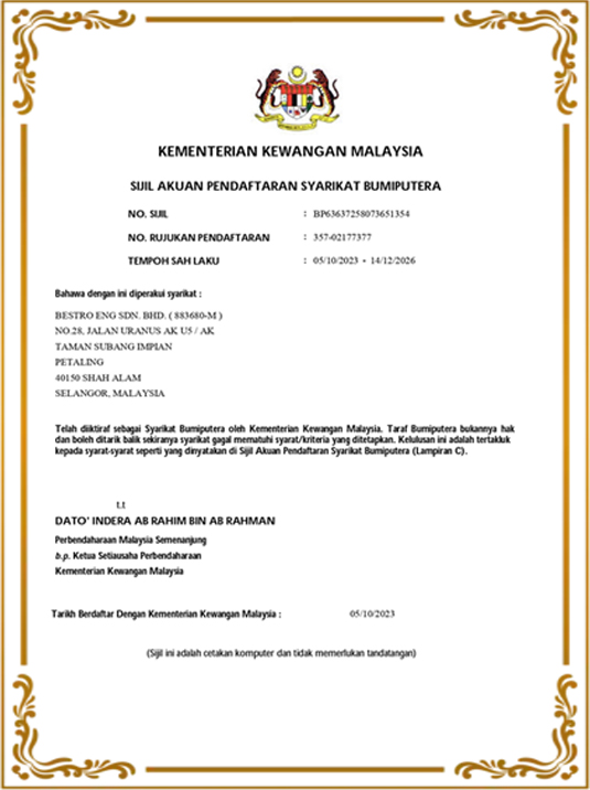 Pendaftaran Syarikat Bumiputera